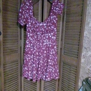 Trixxi Red Floral Mini Dress